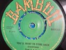 ETHIOPIANS You’ll Want To Come Back JACKIE MITTOO Baby Why BAMBOO BAM38 1970 EX