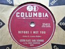 LESTER FLATT and EARL SCRUGGS  Before I Met You  COLUMBIA 1955 Bluegrass 78 EX