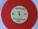 THE RAMONES  Blitzkrieg Bop RED Vinyl 45 White Label RARE PUNK 7