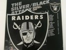 LA RAIDERS-SILVER BLACK ATTACK-45RPM PICTURE DISC-VINYL 9.0, SLEEVE 7.0 CUT OUT