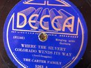 Decca 5263 The Carter Family MY HONEY LOU  78rpm Country E 1935