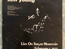 Neil Young Live on Sugar Mountain 1971 Rare Bootleg LP 33 vinyl