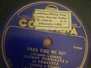 PREWAR 1936 LATIN JAZZ JOHNNY RODRIGUEZ Y SU ORQUESTA COLUMBIA 5396-X MULATICA