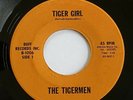 TIGERMEN: TIGER GIRL / RUNAWAY - RARE GARAGE MONSTER - 1966 OLEAN, NY BUFF 45rpm
