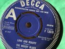The Moody Blues Love And Beauty Leave This Man Alone DEMO Decca F 12670 UK 7