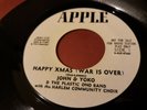 John Lennon Yoko Ono Plastic Ono Band White Promo 45 Record Happy Xmas Beatles