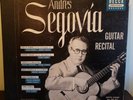 Andres Segovia, Guitar Recital, 3 Record Set, Decca Records 1949 DU 707 Solos