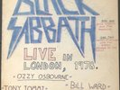 Vintage Black Sabbath Handmade Bootleg Live In London 1978 LP Record Tested