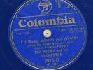 78 Ted Weems COLUMBIA 2976-D  V+/V   Blue Wax