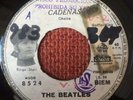THE BEATLES-CHILE  PROMO SINGLE WHITE LABELS ODEON WITH FACES RINGO '65