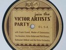 78 RARE JOIN THE VICTOR ARTIST'S PARTY MUSIC FESTIVAL RCA DL-5 TRANSCRIPTION