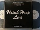 PROMO WHITE LABEL / URIAH HEEP LIVE / JPN 2LP