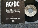 AC/DC - You shook me all night long 7'' Single Germany