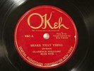 JAZZ CLARENCE WILLIAMS' BLUE FIVE EVA TAYLOR Shake That Thing OKEH 8267