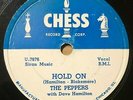 The Peppers 1954 DOO WOP 78 Hold On / Rocking Chair Baby on Chess Lbl VG++/MINT-