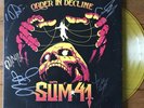 Sum 41 - Order In Decline 12” Yellow Vinyl Lp Signed Autographed