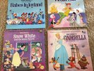 Walt Disney Vinyl Albums with Color Illustrated Pages