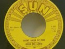 Jerry Lee Lewis SUN 281 GREAT BALLS OF FIRE (ROCKABILLY 45) PLAYS STRONG VG+TO++