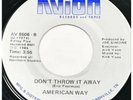 AMERICAN WAY “Don’t Throw It Away” AVION rare 1986 modern soul 45 HEAR