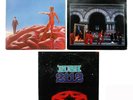 ORIGINAL SET OF 3 RUSH VINYL RECORDS LP: HEMISPHERES, MOVING PICTURES, 