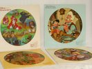 4 Disney Picture Discs Vinyl Records Lady & Tramp Snow White Pinocchio Fox Hound