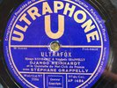 Ultraphone 1484 Django Reinhardt HOT CLUB  Jazz 78 rpm 1935 1st Issue