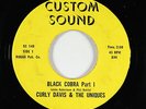 Funk Breaks 45 - Curly Davis & the Uniques - Black Cobra - Custom Sound - rare