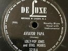 Lolly-pop Jones & Ethel Morris 1948 BLUES 78 Aviator Papa / What's On Your Mind