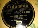 MISS HUE LEE : ROSE, ROSE, I LOVE YOU  /  AN AUTUMN MELODY.  UK.78.rpm