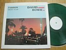 DAVID BOWIE - FASHION - RARE PRIVATE PRESS LP - FREJUS 27.4.83 -GREEN SPAT VINYL