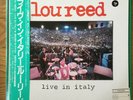 LOU REED / LIVE IN ITALY JAPAN ISSUE LP PROMO WHITE LABEL W/OBI,INSERT