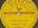 JOHNNY CASH I Walk The Line / Get Rhythm 1956 SUN 241 Original ROCKABILLY 78