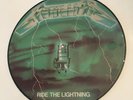 METALLICA PICTURE DISC PROMO GREEN RIDE THE LIGHTNING VERY RARE EX SHAPE