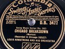 LOUIS ARMSTRONG—CHICAGO BREAKDOWN / TWELFTH STREET RAG [78rpm] DB3477 (VG++)