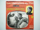 Johnny Hallyday 45Tours SP vinyle Les Chevaliers Du Ciel pochette Rouge