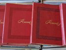 5 78rpm Storage Books - Albums - Red Binding - Embossed - 10 Pages Ea - VG+ Nice
