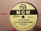 MGM 78 RECORD 11035/TOMMY EDWARDS/ IT'S ALL IN THE GAME/ALL OVER AGAIN/ VG+