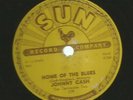 ROCKABILLY 78 -JOHNNY CASH - HOME OF THE BLUES - HEAR -1957 SUN 279