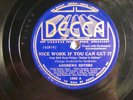 78 : SUN DECCA 1562-ANDREWS SISTERS-(1ST SOLO)-NICE WORK / BEI MIR BIST DU -E