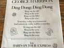 George Harrison Ding Dong; Ding Ding Dark Horse 45rpm W/PS  Near Mint  Beatles