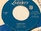 WALLY LEWIS: Lover Boy / My Baby Walks All Over LIBERTY Rockabilly VG 45
