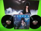 ELVIRA Presents Haunted Hits + POSTER Vinyl LP Record Cramps Monster Mash 1988
