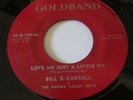 Bill & Carroll RAB Love Me Just A Little Bit Hillbilly bopper  Goldband lbl 45