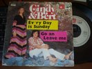 CINDY & BERT - EV RY DAY IS SUNDAY , PORTUGAL 7'' SUNG ENGLISH GERMAN POP BASF