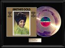 ARETHA FRANKLIN GREATEST HITS ALBUM RARE GOLD METALIZED  RECORD LP NON RIAA