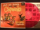 Chipmunks - Let's All Sing with The Chipmunks - 1959 Red Vinyl 12'' Lp./ Pop
