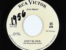 Elvis Presley 45 - Don't Be Cruel/Hound Dog - RCA Victor - mp3 - promo