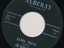 BLUE ECHOES   Rebel Train. 60s Michigan Garage surf 45 on ALDERAY. EX