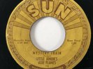 LITTLE JUNIOR'S BLUE FLAMES Mystery Train Sun 192 Original Push Marks 45 HEAR