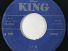 MAC CURTIS Say So / I'll Be Gentle King Rockabilly 45 HEAR